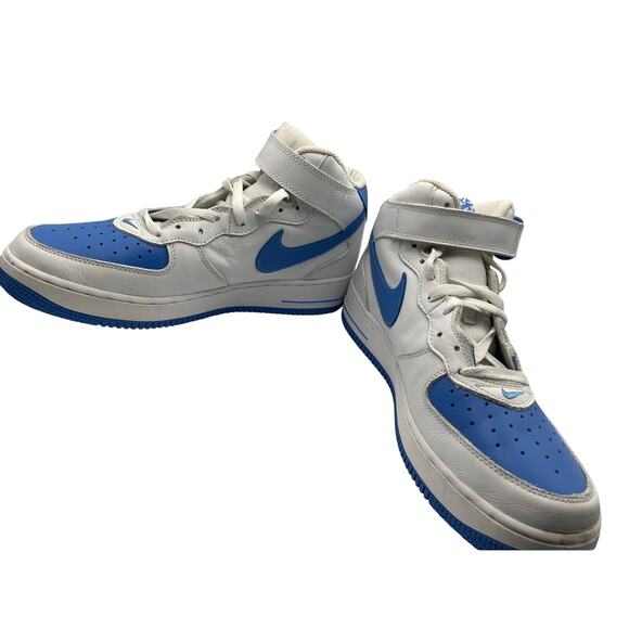 Nike Air Force One High white university blue tennis shoes Sneakers Sz 10.5 M main image 8